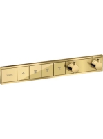 Hansgrohe RainSelect polírozott arany hatású termosztát falsík alatti szereléshez 15382990