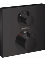 Hansgrohe Ecostat Square matt fekete falsík alatti termosztátos csaptelep 2 fogyasztóhoz 15714670