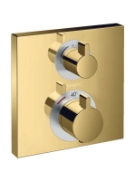 Hansgrohe Ecostat Square polírozott arany hatású falsík alatti termosztát 2 fogyasztóhoz 15714990