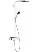Hansgrohe Pulsify S Zuhanyrendszer 260, 1 jet, és kádtermosztátos ShowerTablet 400 króm 24230000