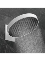 Hansgrohe Rainfinity 360 3jet, matt fehér fejzuhany fali csatlakozással 26234700