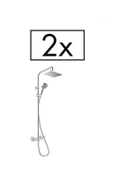 Hansgrohe Vernis Shape Zuhanyrendszer 230, 1 jet, zuhanytermosztáttal, projekt csomag (2 db) króm 26287000