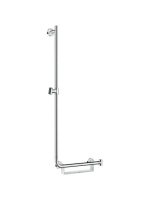 Hansgrohe Unica fehér/króm zuhanyrúd Comfort 110cm bal oldal