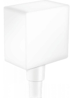 Hansgrohe FixFit csőcsatlakozás matt fehér Square visszafoly