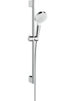 Hansgrohe Crometta zuhanyszett 1jet 65 cm-es zuhanyrúddal, EcoSmart, fehér/króm 26535400