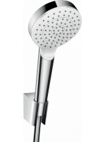 Hansgrohe Crometta zuhanytartó szett 1jet 125 cm-es zuhanytömlővel, EcoSmart, króm/fehér 26568400