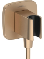 Hansgrohe FixFit Q zuhanytartó fali csatlakozóval, bronz 26887140