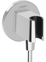 Hansgrohe FixFit Porter S zuhanytartó fali csatlakozóval, króm 26888000