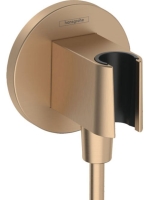 Hansgrohe FixFit Porter S zuhanytartó fali csatlakozóval, bronz 26888140