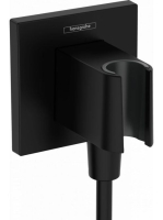 Hansgrohe FixFit E zuhanytartó fali csatlakozóval, matt fekete 26889670