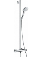 Hansgrohe Croma Select E Multi SemiPipe termosztáttal, króm/fehér 27248400