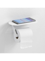 Hansgrohe WallStoris WC papír tartó, polccal matt fehér 27928700