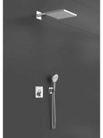 Hansgrohe Raindance E Zuhanyrendszer 300, 1 jet, és ShowerSelect Square króm 27952000