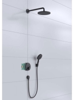 Hansgrohe Raindance S Zuhanyrendszer 240, 1 jet PowderRain és Shower Select S matt fekete 27959670