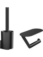 Hansgrohe WallStoris WC szett matt fekete 27969670 - Fürdősz