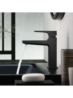 Hansgrohe Metropol matt fekete mosdócsaptelep 110 push-open