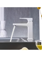 Hansgrohe Metropol mosdócsaptelep matt fehér push-open lefolyóval 110 32507700