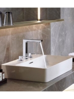 Hansgrohe 160 3-lyukú karos mosdócsaptelep króm, push-open l