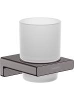 Hansgrohe AddStoris Fogkefe tartó pohár szálcsiszolt fekete