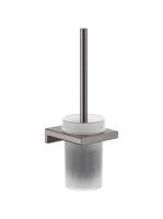 Hansgrohe AddStoris WC kefe tartó, falra szerelhető szálcsiszolt fekete króm 41752340