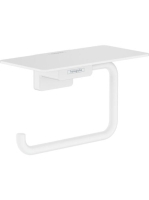 Hansgrohe AddStoris WC papír tartó, polccal matt fehér 41772700