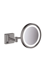 Hansgrohe AddStoris Borotválkozótükör LED világítással szálcsiszolt fekete króm 41790340