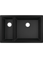 Hansgrohe S51 S510-U635 munkalap alá rögzített mosogató 180/450 két medencével grafit fekete 43433170