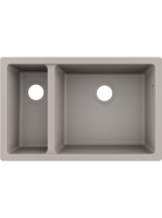 Hansgrohe S510-U635 munkalap alá rögzített mosogató 180/450 két medencével betonszürke 43433380