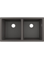 Hansgrohe S51 S510-U770 beépíthető SilicaTec mosogató munkalap alá kőszürke 43434290