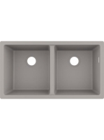 Hansgrohe S51 S510-U770 beépíthető SilicaTec mosogató munkalap alá betonszürke 43434380