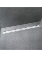 Hansgrohe RainDrain Match Zuhanylefolyó 80 cm, állítható magasságú kerettel, fehér 56038450