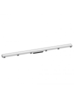Hansgrohe RainDrain Match Zuhanylefolyó 120 cm, állítható magasságú kerettel, matt fehér 56042700