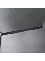 Hansgrohe RainDrain Flex oldalfal mellé zuhanylefolyó 100 cm, vágható, matt fekete 56053670