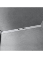 Hansgrohe RainDrain Flex oldalfal mellé zuhanylefolyó 100 cm, vágható, matt fehér 56053700