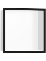 Hansgrohe XtraStoris Individual Falfülke integrált kerettel, 30 x 30 x 10 cm matt fehér/matt fekete 56099670