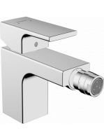 Hansgrohe Vernis Shape Egykaros szögletes bidé csaptelep fém automata lefolyógarnitúrával 71219000