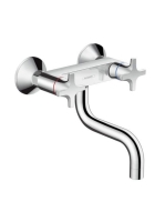 Hansgrohe Logis M32 króm kétkaros konyhai csaptelep, fali szereléshez 71287000