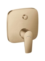 Hansgrohe Talis E Falsík alatti kádcsaptelep biztonsági kombinációval, szálcsiszolt bronz 71474140