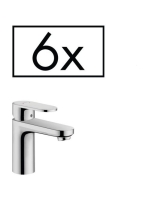 Hansgrohe Vernis Blend egykaros mosdócsaptelep 100, automata lefolyógarnitúrával, projekt csomag (6db csaptelep) króm 71588000