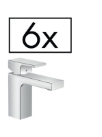 Hansgrohe Vernis Shape egykaros mosdócsaptelep 100, automata lefolyógarnitúrával, projekt csomag (6db csaptelep) króm 71597000