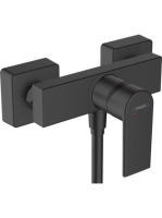 Hansgrohe Vernis Shape egykaros zuhanycsaptelep falsíkon kívüli szereléshez matt fekete 71650670