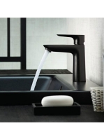 Hansgrohe Talis E 110 mosdócsaptelep lefolyógarnitúra nélkül, matt fekete 71712670