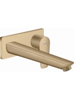 Hansgrohe Talis E szálcsiszolt bronz egykaros mosdócsaptelep falsík alatti szereléshez, 22,5 cm-es kifolyóval 71734140