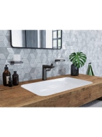 Hansgrohe Talis E 150 szálcsiszolt fekete/króm mosdócsaptelep automata lefolyó-garnitúrával 71754340