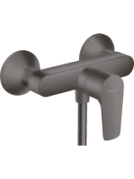 Hansgrohe Talis E egykaros falsíkon kívüli szálcsiszolt fekete/króm zuhanycsaptelep 71760340