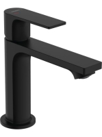 Hansgrohe Rebris E Hidegindítású egykaros mosdócsaptelep 110, automata lefolyógarnitúrával, matt fekete 72559670