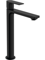 Hansgrohe Rebris E hidegindítású magasított mosdócsaptelep 240, automata lefolyógarnitúrával, matt fekete 72581670