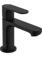 Hansgrohe Rebris S EcoSmart Hidegindítású mosdócsaptelep 80, automata lefolyógarnitúrával matt fekete 72586670