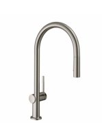 Hansgrohe Talis M54 rozsdamentes acél hatású konyhai csaptelep 210, kihúzható zuhanyfejjel 72801800