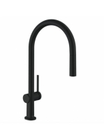 Hansgrohe Talis M54 matt fekete konyhai csaptelep 210, kihúzható zuhanyfejjel 72803670